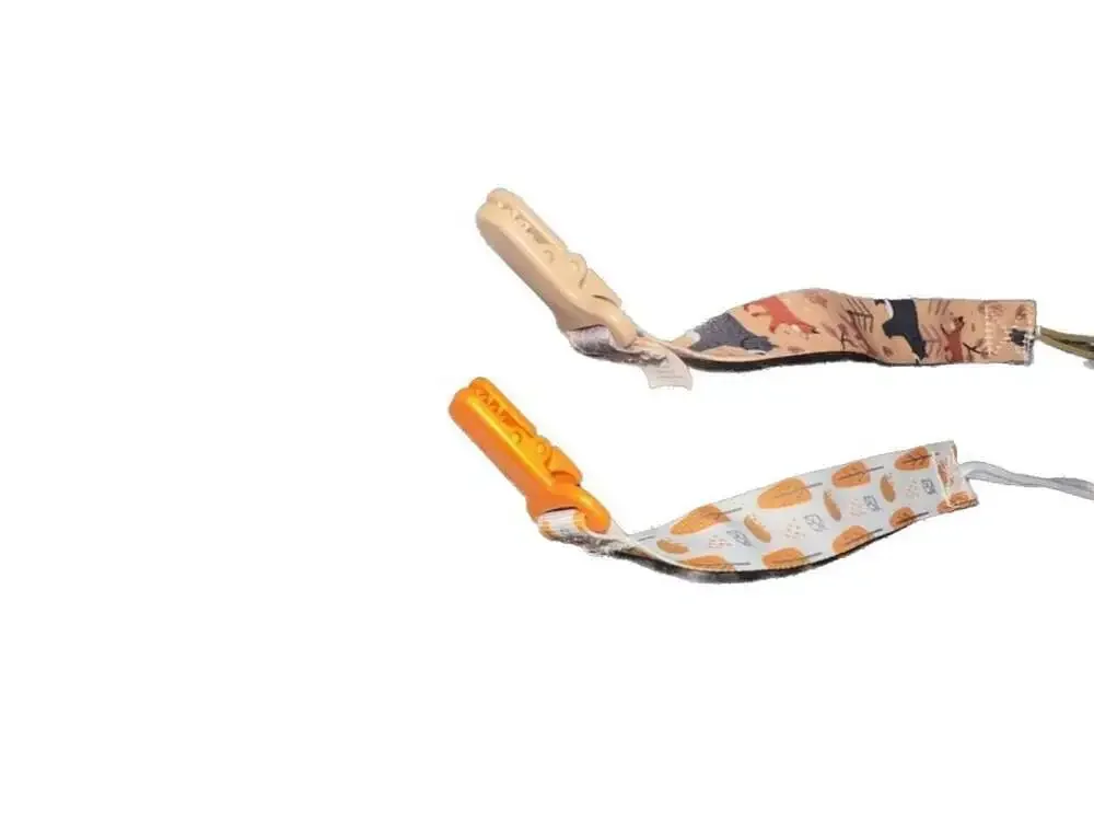 Nuby Woodland Animal and Leaf Print Pacifier Clips - 2 Pc